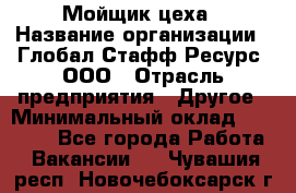 Мойщик цеха › Название организации ­ Глобал Стафф Ресурс, ООО › Отрасль предприятия ­ Другое › Минимальный оклад ­ 18 000 - Все города Работа » Вакансии   . Чувашия респ.,Новочебоксарск г.